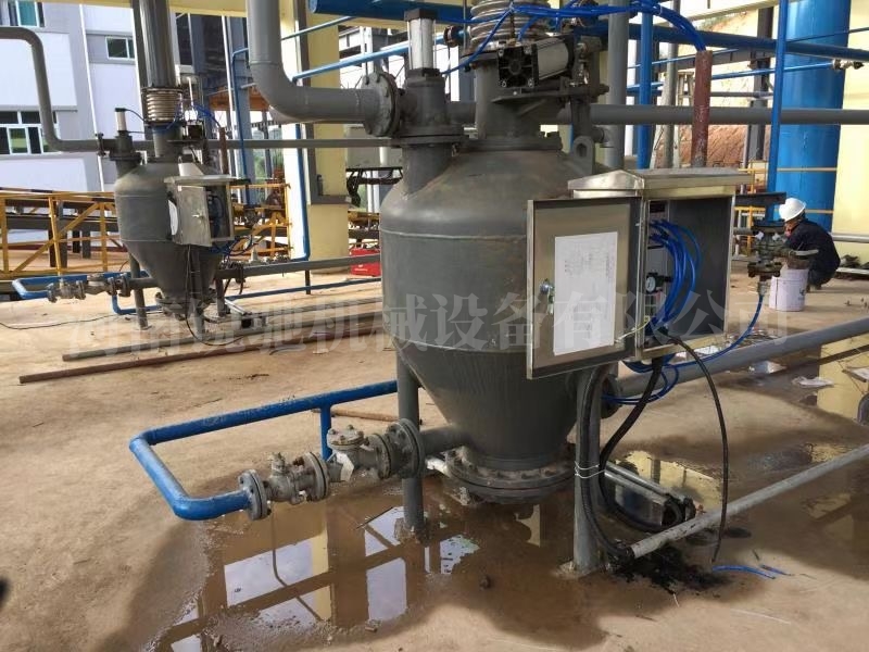 陜西氣力輸送倉泵現(xiàn)場